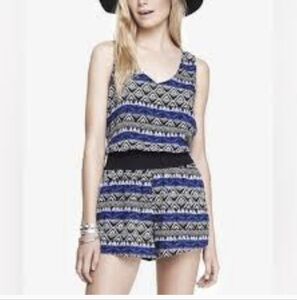 NWT Express Romper Womens M Sleeveless Vacation Resort Boho Beachy #drs8.10
